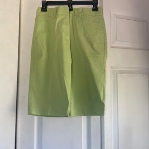 Talbots Women lime green golf shorts
